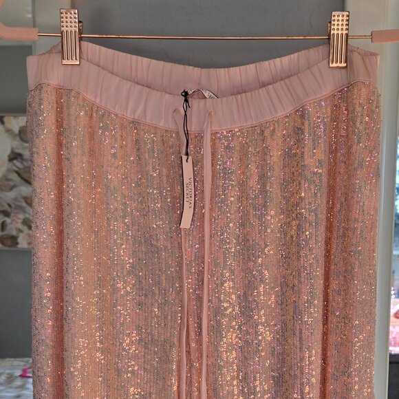 NWT: Victoria's Secret Bling Sequin Lounge Jogger Pajama Pants - Size Medium - Picture 5 of 5